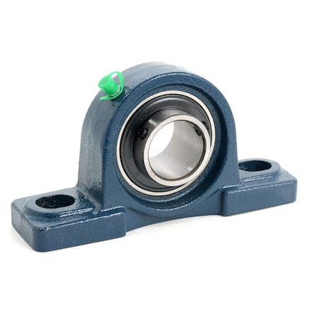 Pillow Block Unit, Low Base, Wide Inner Ring Insert, Set Screw, 2-in. Bore, 2.2500 Bore Center H